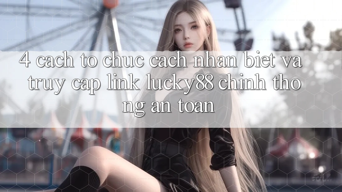4. Cách tổ chức Cách Nhận Biết Và Truy Cập Link Lucky88 Chính Thống An Toàn