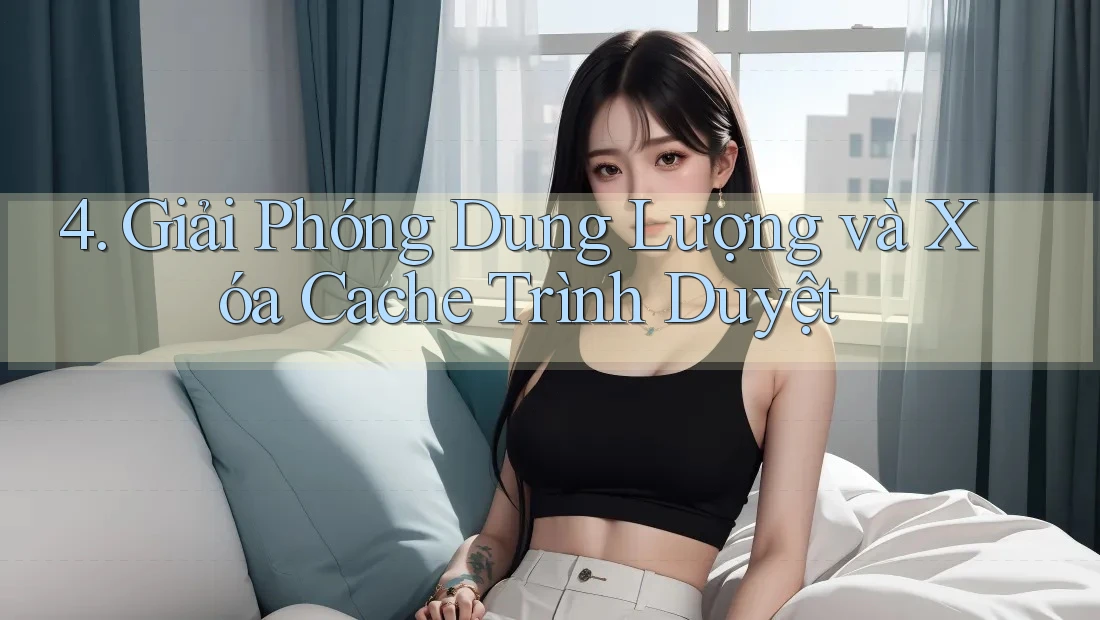 4. Giải Phóng Dung Lượng và Xóa Cache Trình Duyệt 4. Giải Phóng Dung Lượng và Xóa Cache Trình Duyệt