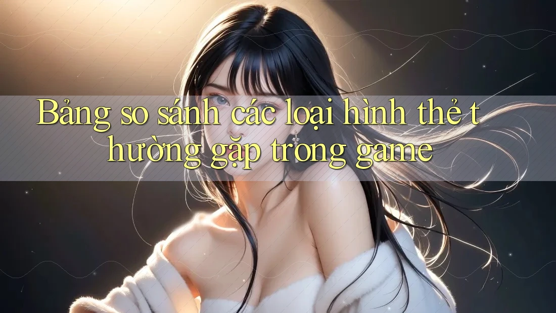 Bảng so sánh các loại hình thẻ thường gặp trong game