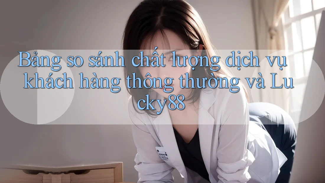 Bảng so sánh chất lượng dịch vụ khách hàng thông thường và Lucky88