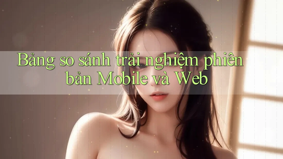 Bảng so sánh trải nghiệm phiên bản Mobile và Web Bảng so sánh trải nghiệm phiên bản Mobile và Web