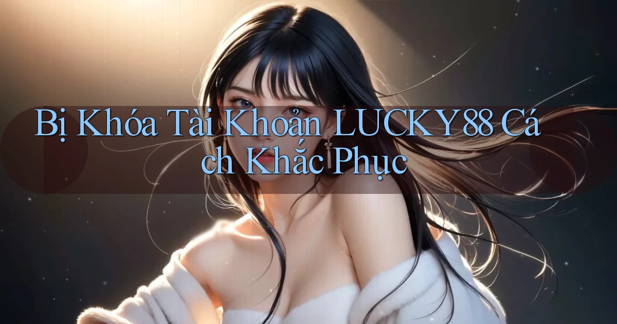 bị khóa tài khoản lucky88 cách khắc phục