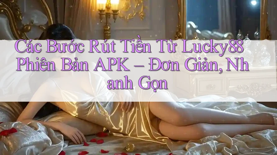 Các Bước Rút Tiền Từ Lucky88 Phiên Bản APK – Đơn Giản, Nhanh Gọn