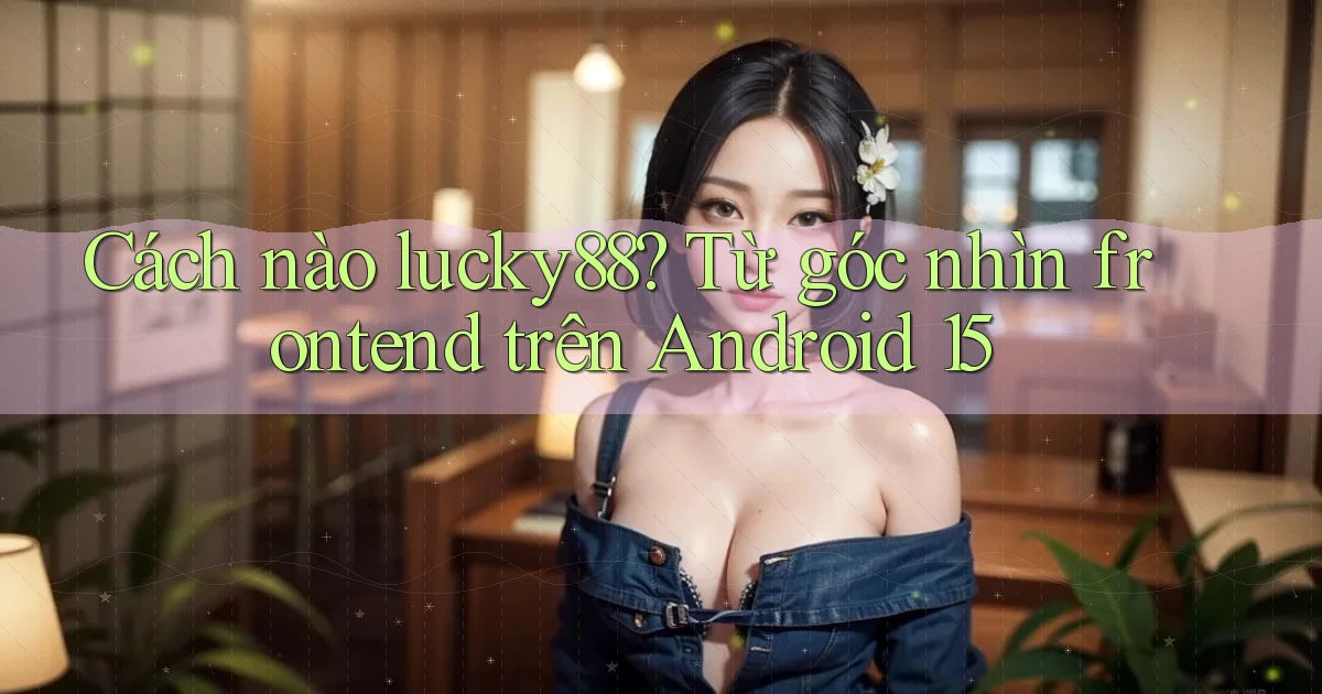 Cách nào lucky88 từ góc nhìn frontend   trên Android 15