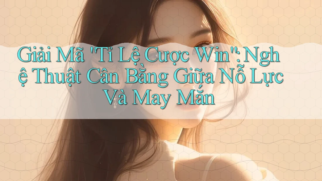 Giải Mã “Tỉ Lệ Cược Win”: Nghệ Thuật Cân Bằng Giữa Nỗ Lực Và May Mắn Giải Mã “Tỉ Lệ Cược Win”: Nghệ Thuật Cân Bằng Giữa Nỗ Lực Và May Mắn