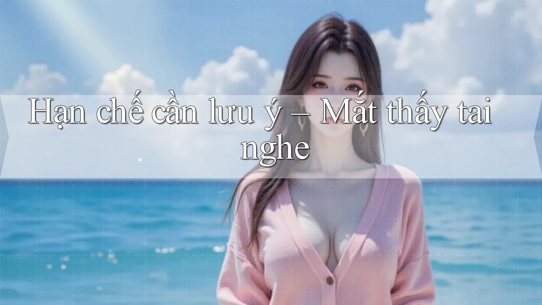 Hạn chế cần lưu ý – Mắt thấy tai nghe