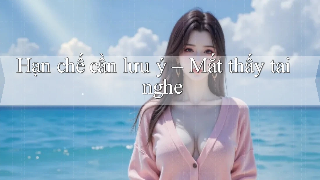 Hạn chế cần lưu ý – Mắt thấy tai nghe