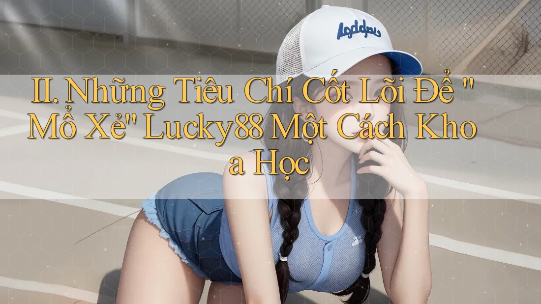 II. Những Tiêu Chí Cốt Lõi Để “Mổ Xẻ” Lucky88 Một Cách Khoa Học II. Những Tiêu Chí Cốt Lõi Để “Mổ Xẻ” Lucky88 Một Cách Khoa Học