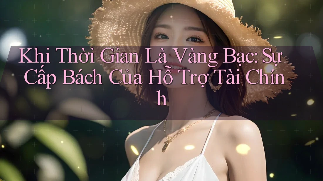 Khi Thời Gian Là Vàng Bạc: Sự Cấp Bách Của Hỗ Trợ Tài Chính Khi Thời Gian Là Vàng Bạc: Sự Cấp Bách Của Hỗ Trợ Tài Chính