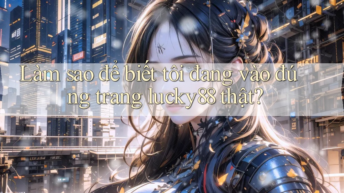 Làm sao để biết tôi đang vào đúng trang lucky88 thật?