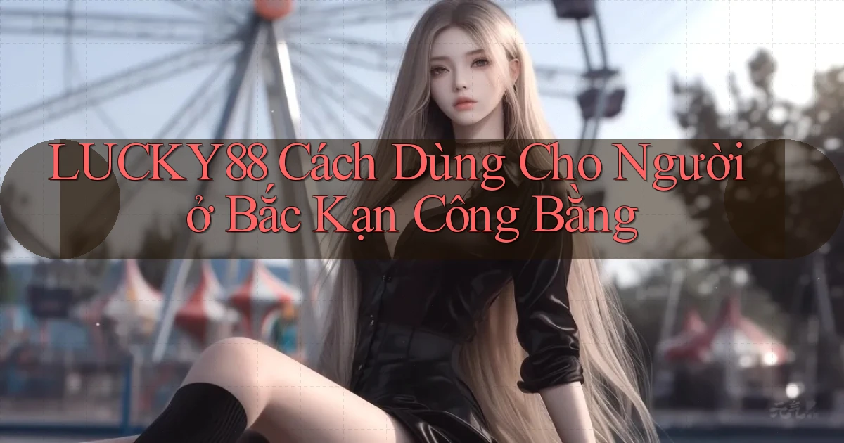 lucky88 cách dùng cho người ở Bắc Kạn công bằng