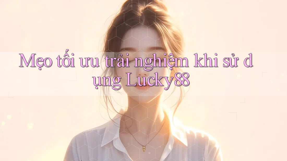 Mẹo tối ưu trải nghiệm khi sử dụng Lucky88 Mẹo tối ưu trải nghiệm khi sử dụng Lucky88