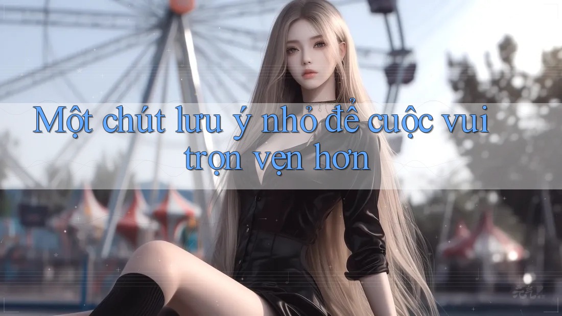 Một chút lưu ý nhỏ để cuộc vui trọn vẹn hơn
