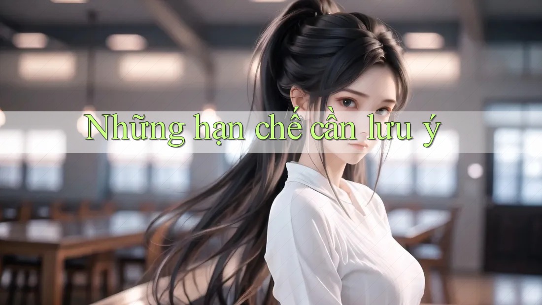 Những hạn chế cần lưu ý Những hạn chế cần lưu ý