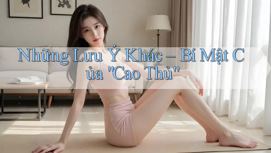 Những Lưu Ý Khác – Bí Mật Của “Cao Thủ”