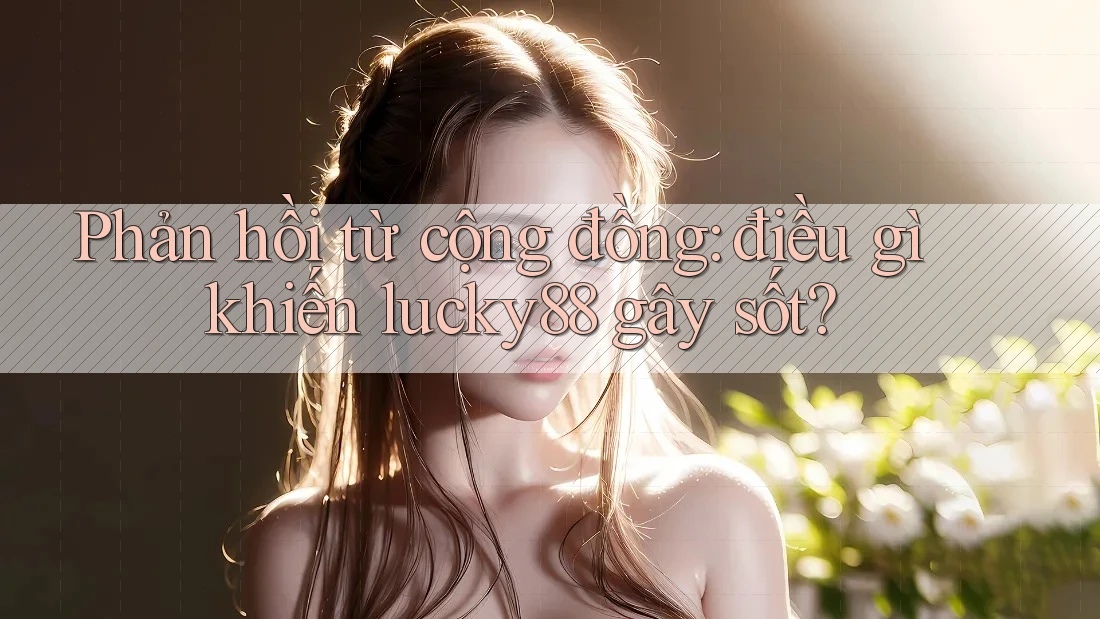Phản hồi từ cộng đồng: điều gì khiến lucky88 gây sốt? Phản hồi từ cộng đồng: điều gì khiến lucky88 gây sốt?