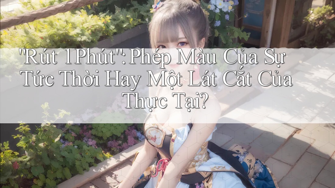 “Rút 1 Phút”: Phép Màu Của Sự Tức Thời Hay Một Lát Cắt Của Thực Tại? “Rút 1 Phút”: Phép Màu Của Sự Tức Thời Hay Một Lát Cắt Của Thực Tại?