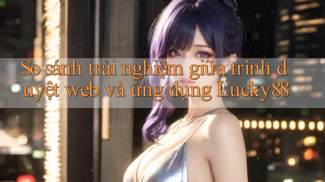 So sánh trải nghiệm giữa trình duyệt web và ứng dụng Lucky88 So sánh trải nghiệm giữa trình duyệt web và ứng dụng Lucky88
