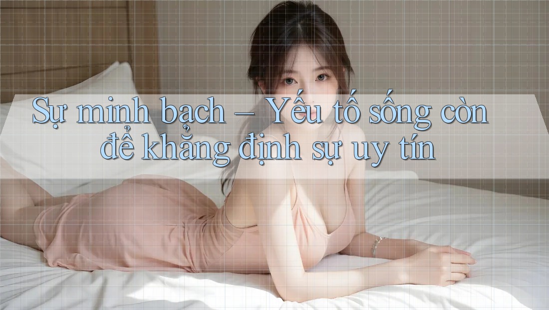 Sự minh bạch – Yếu tố sống còn để khẳng định sự uy tín Sự minh bạch – Yếu tố sống còn để khẳng định sự uy tín