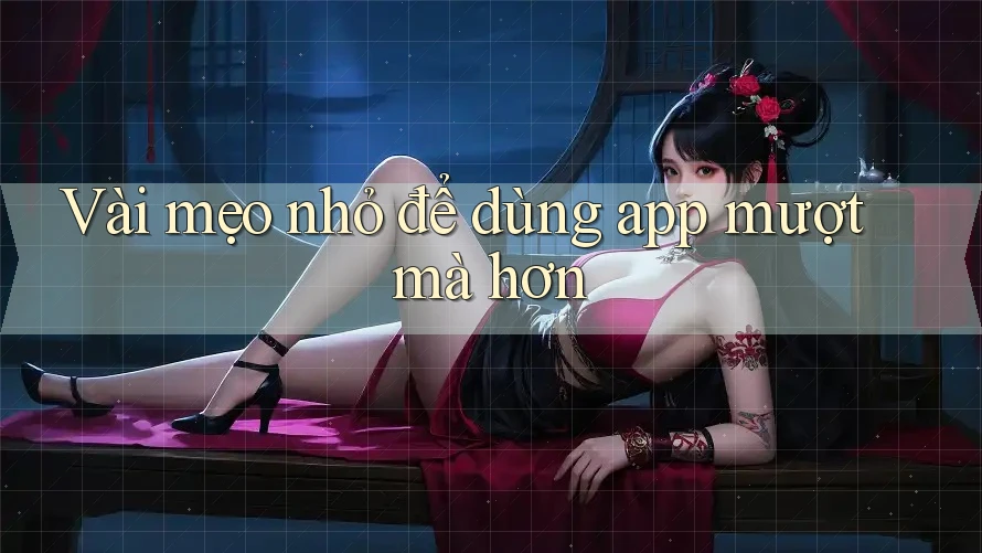 Vài mẹo nhỏ để dùng app mượt mà hơn Vài mẹo nhỏ để dùng app mượt mà hơn